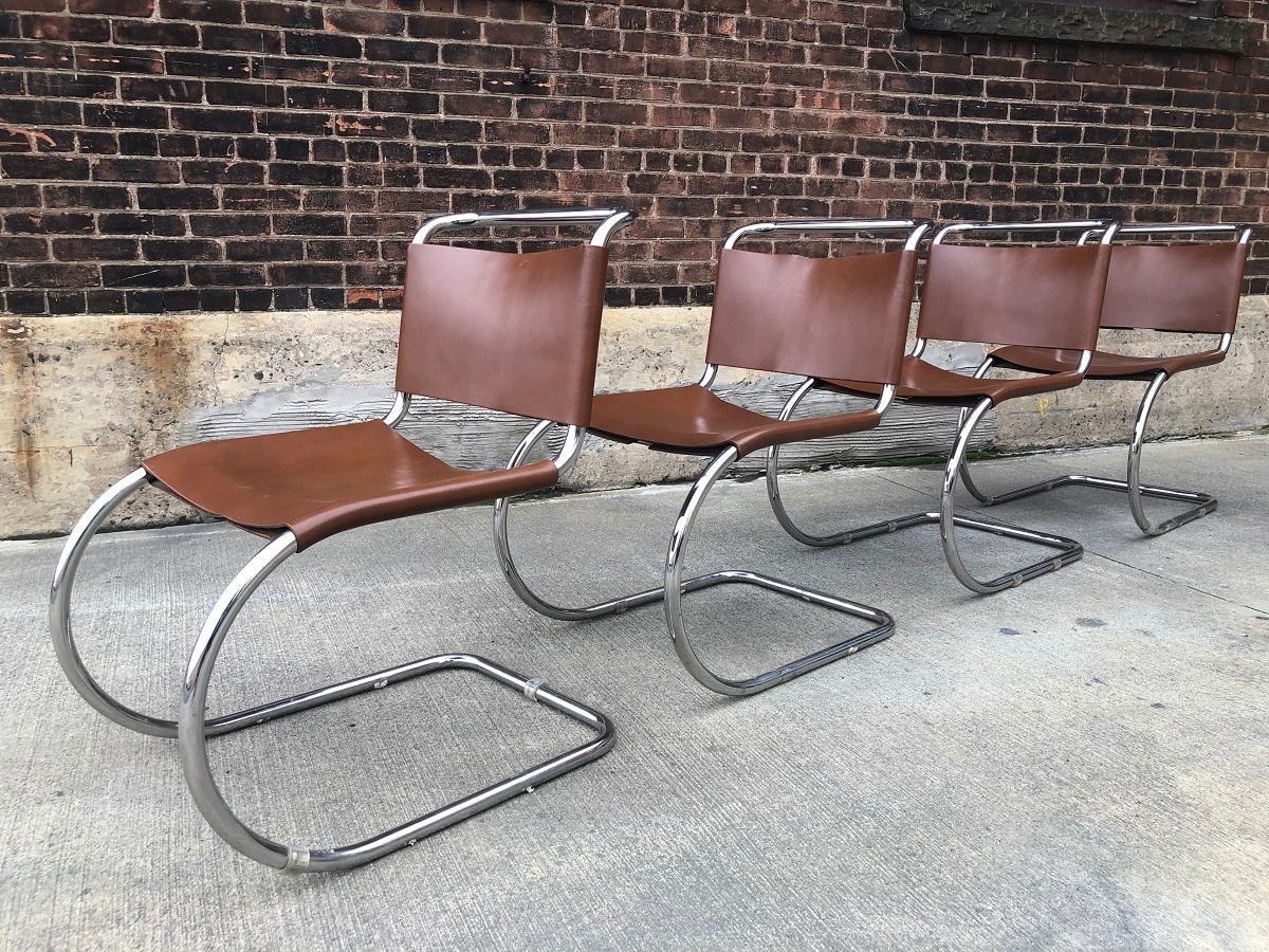 leather cantilever chairs