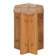 Set Of 4 Mike Reclaimed Oak Stools by Fred and Juul