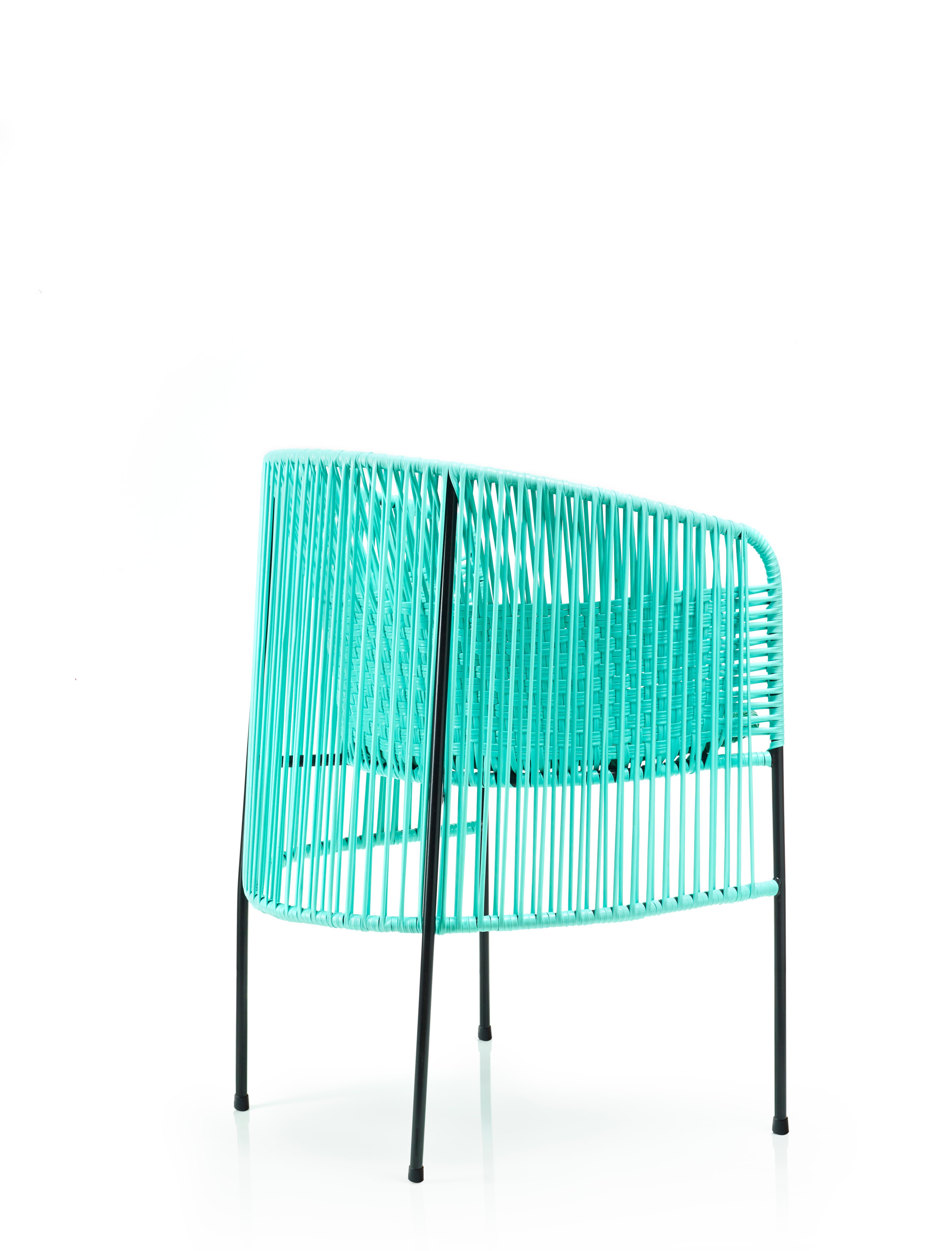 German Set of 4 Mint Caribe Dining Chair by Sebastian Herkner