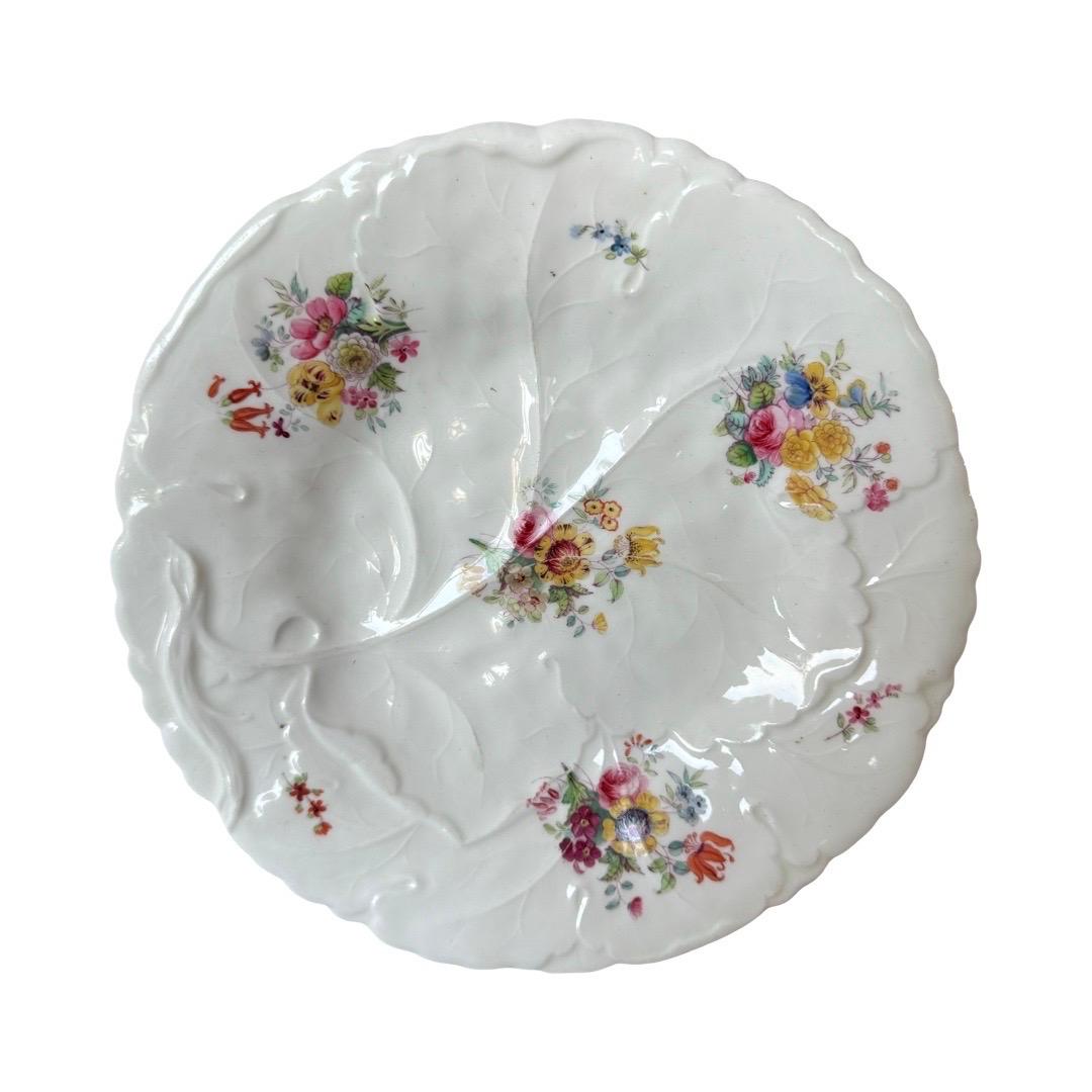 British Set of 4 Minton & Boyle English Porcelain Plates, c.1836–1841, Rococo For Sale