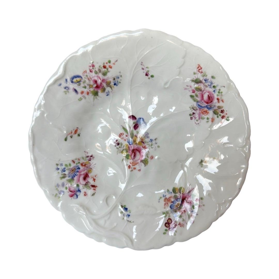 Set of 4 Minton & Boyle English Porcelain Plates, c.1836–1841, Rococo In Good Condition For Sale In CANNES, FR