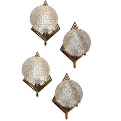 Set of 4 Mirrored Sconces, Sold per Pair