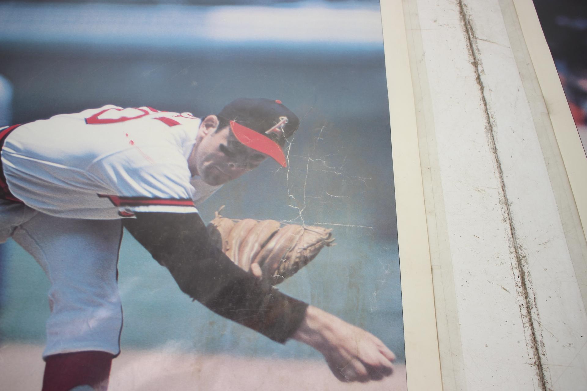 Mid-Century Modern Set of 4 MLB Player Posters, 1978, United States of America For Sale