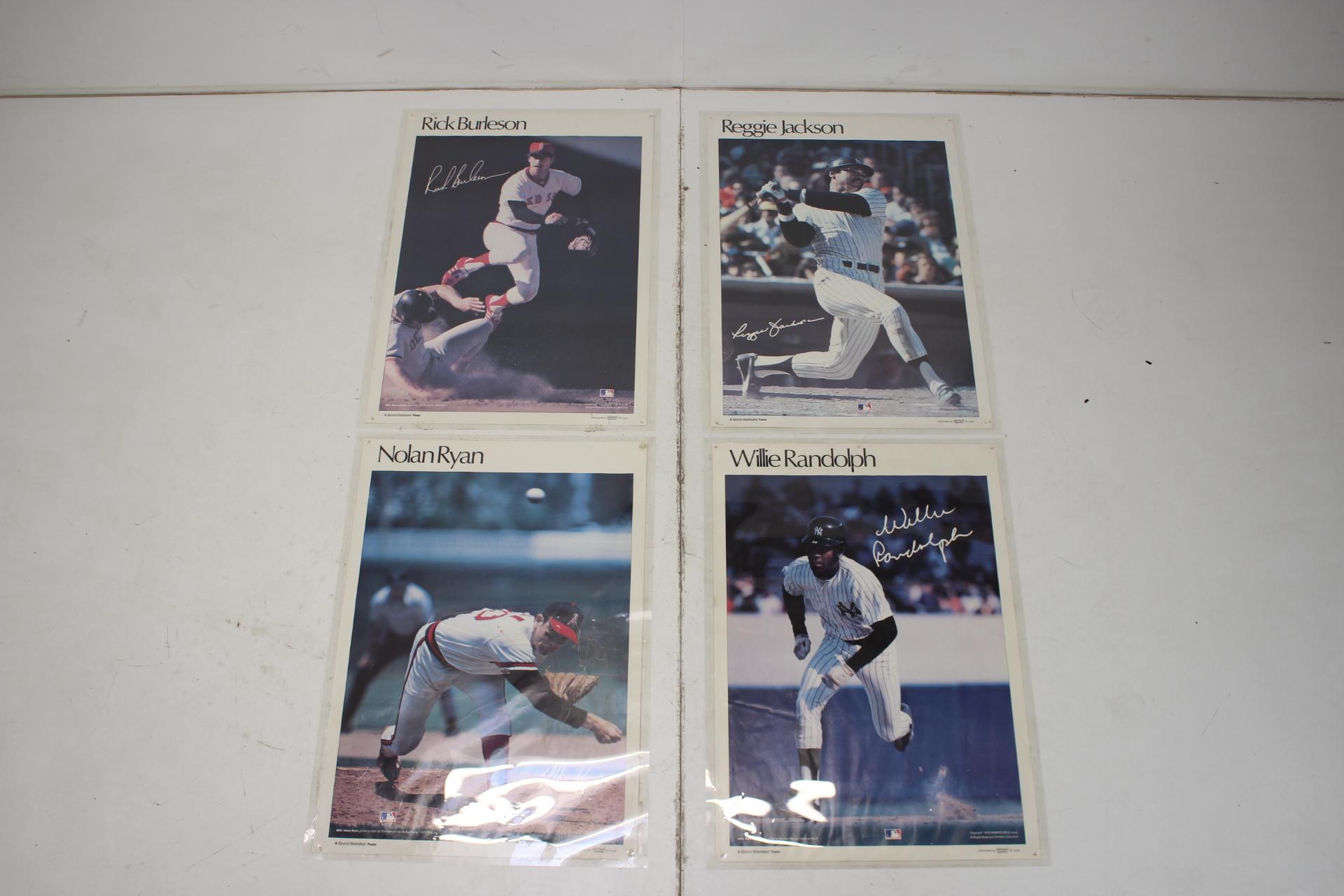 Late 20th Century Set of 4 MLB Player Posters, 1978, United States of America For Sale
