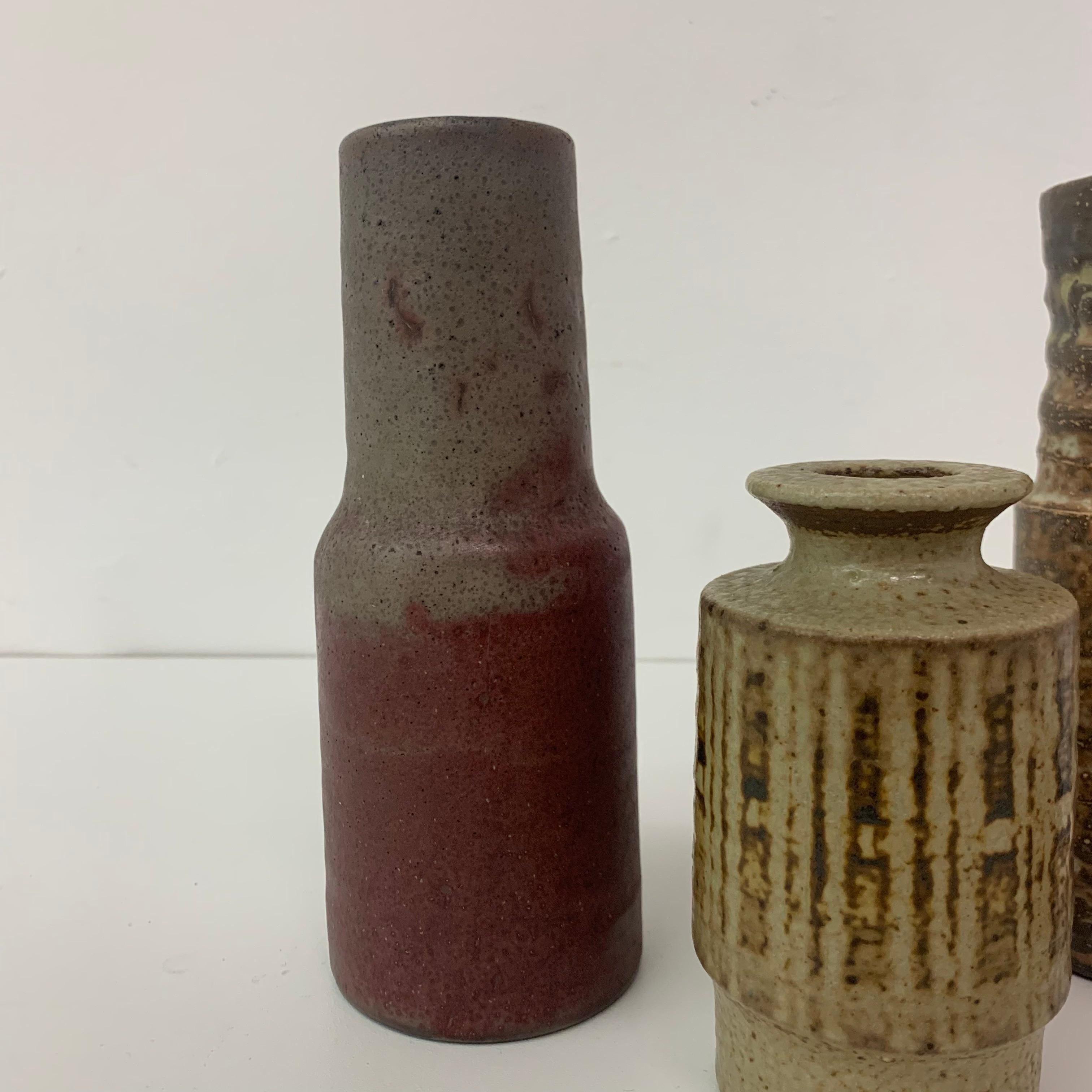 Late 20th Century Set of 4 Mobach Ceramic Vases, 1970s For Sale