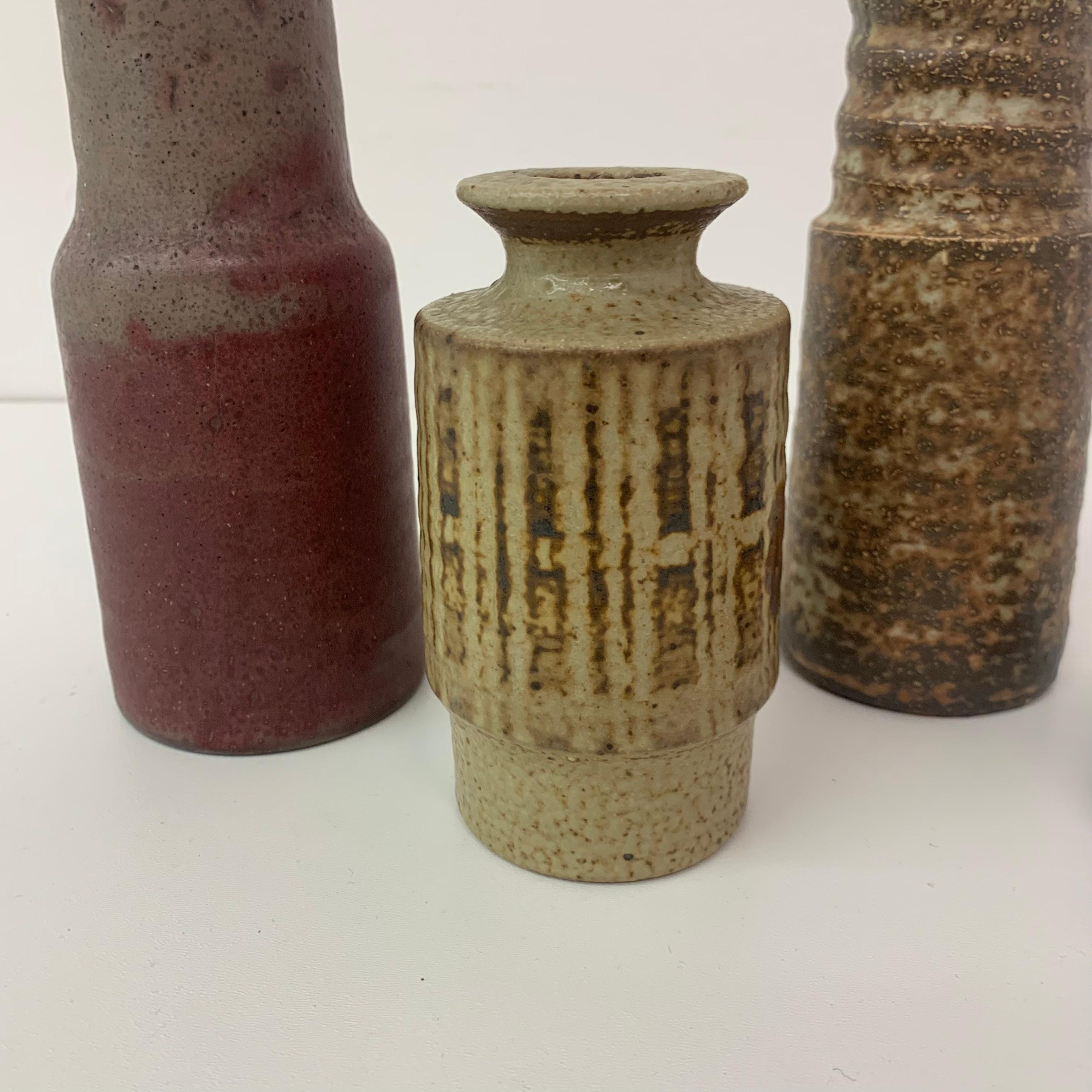 Set of 4 Mobach Ceramic Vases, 1970s For Sale 1