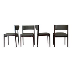 Set of 4 Model 102 Chairs by Gianfranco Frattini for Cassina, Italy, 1960s