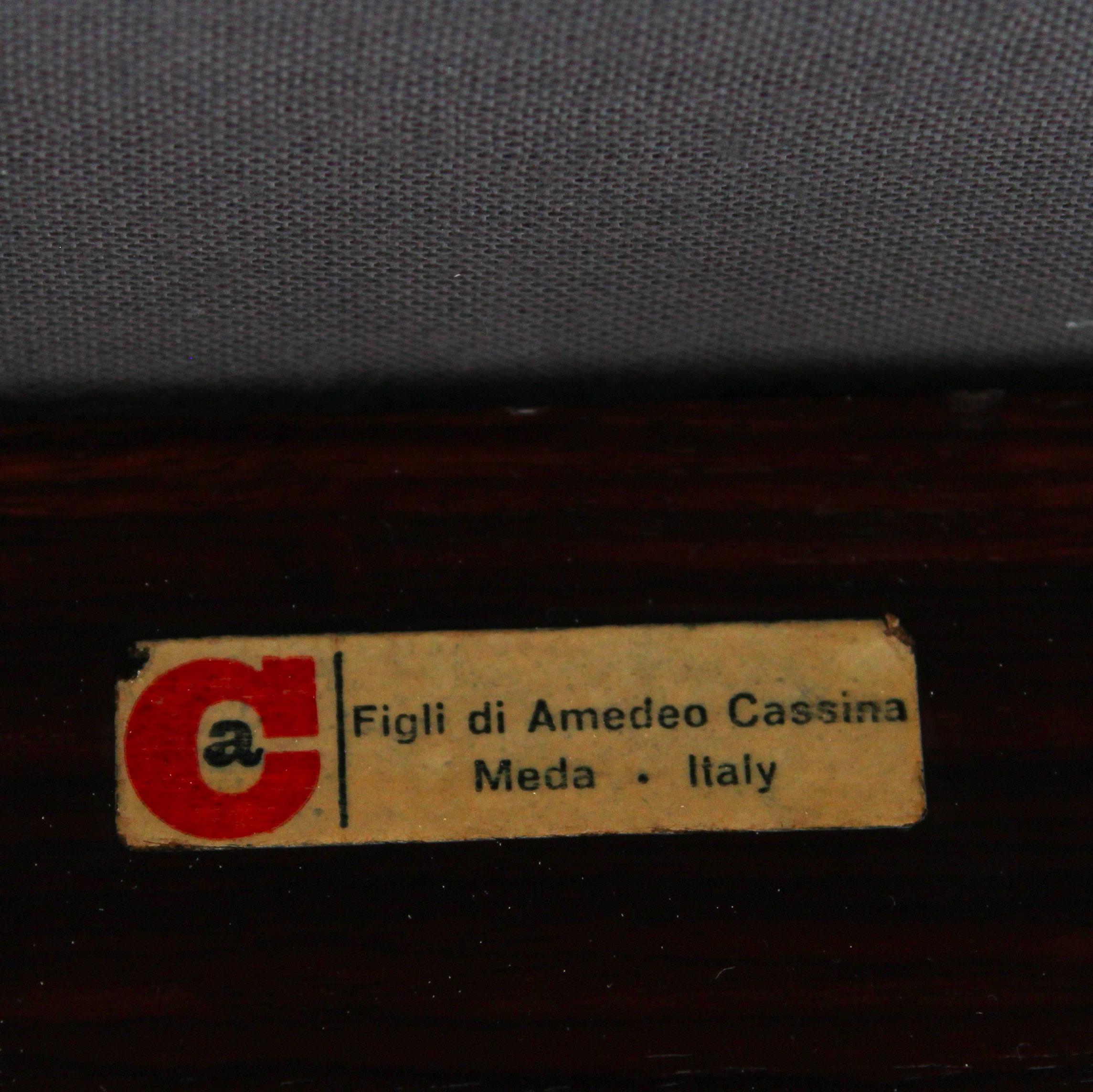 Satz von 4 Model No. 102 Stühlen von Gianfranco Frattini für Cassina, Italien, 1960er Jahre im Angebot 13