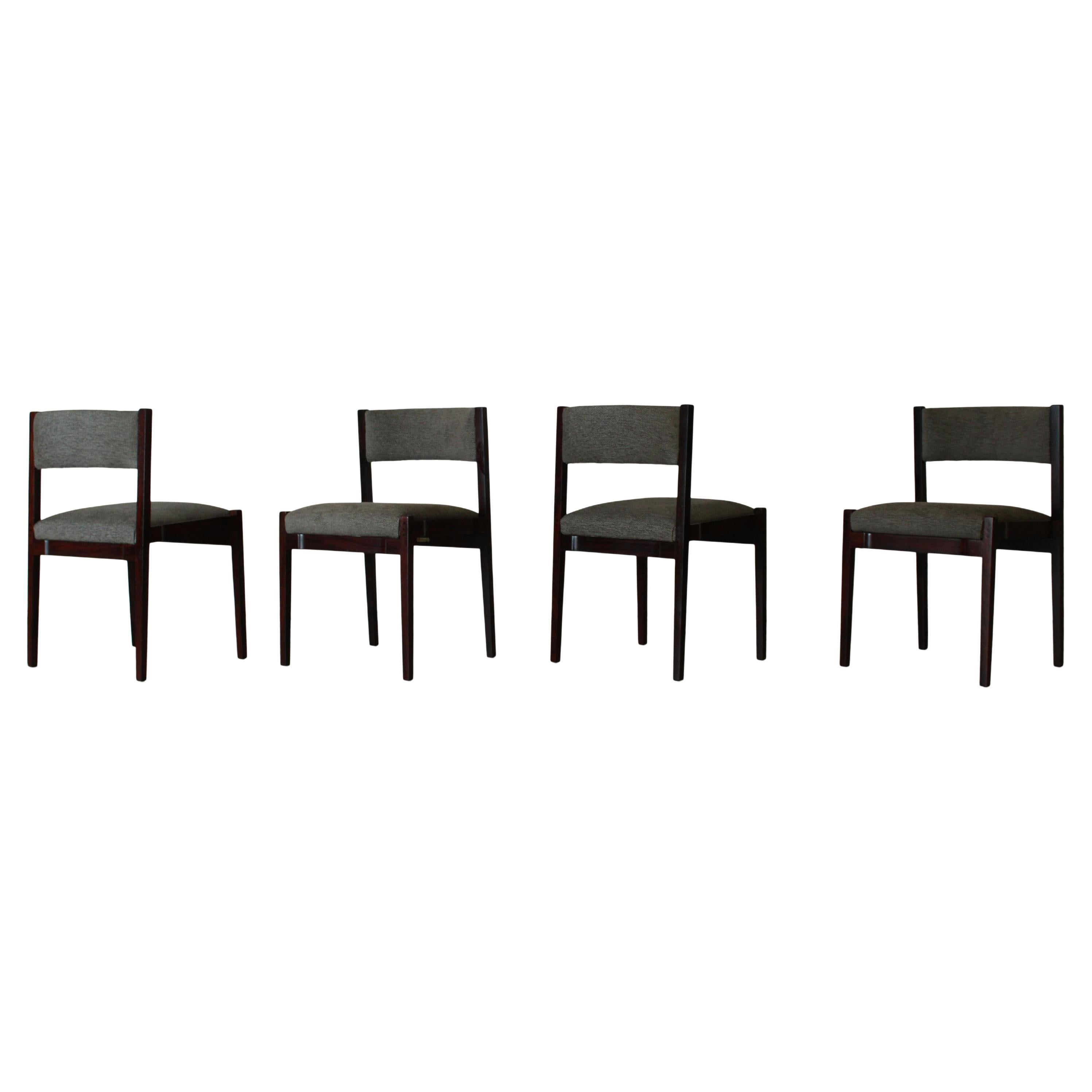 Set di 4 sedie Model 102 di Gianfranco Frattini per Cassina, Italia, anni '60