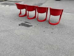 Set of 4 stackable Dining Chairs by Steen Østergaard for Cado, 1960s