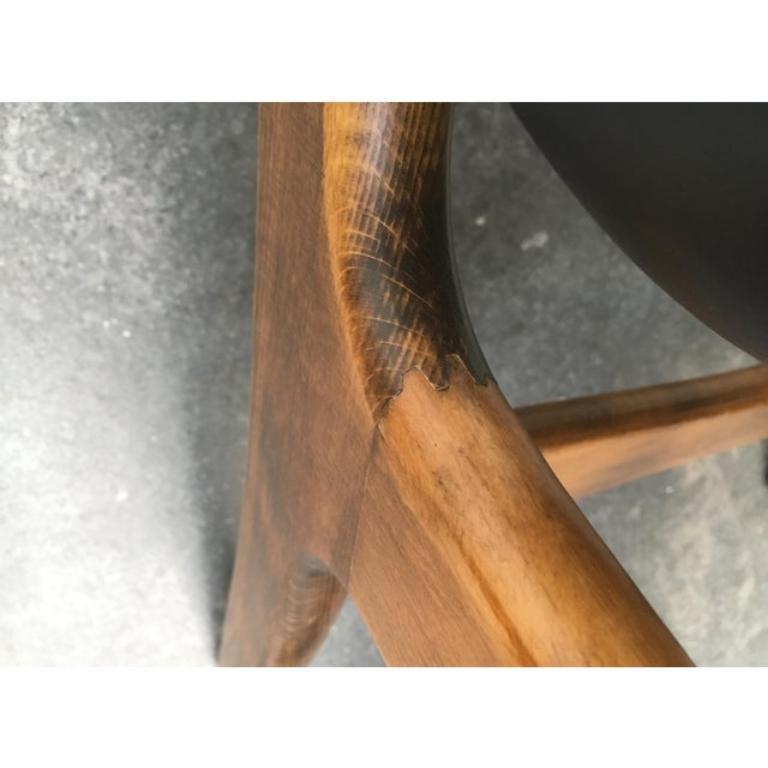 Ensemble de 4 chaises longues modèle 33 par Carl Edward Matthes, années 1950 en vente 4