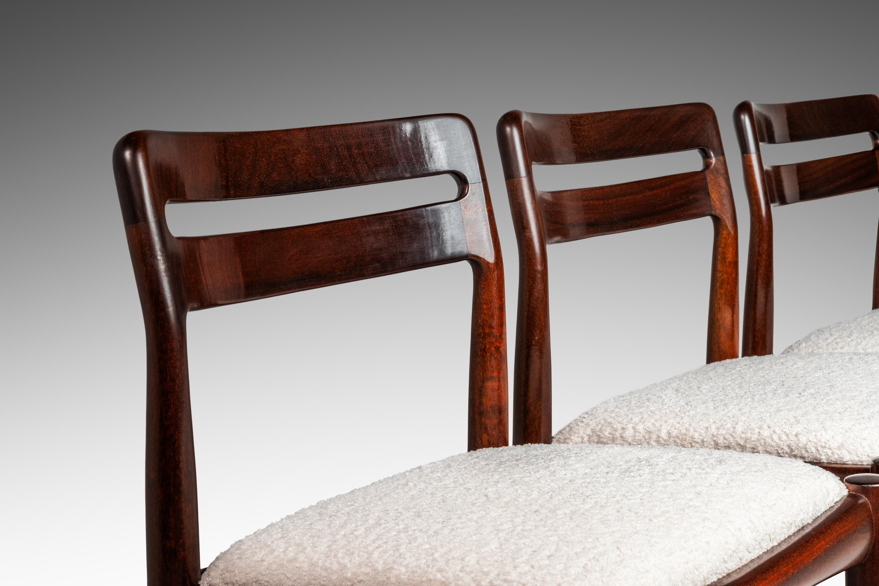 Set of 4 Model 382 Dining Chairs in Mahogany by H.W. Klein, Denmark, c. 1960s 5
