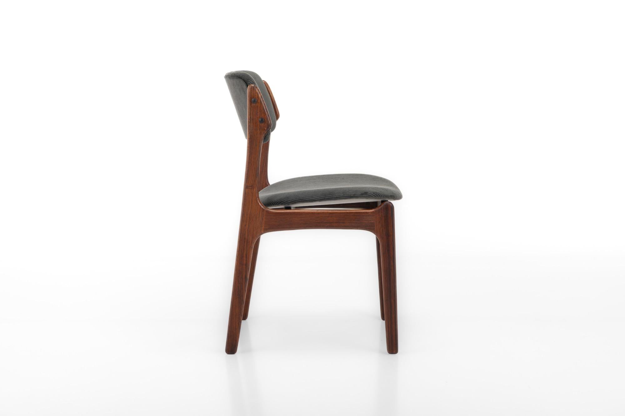Set of 4 'Model 49' dining chairs by Erik Buch for O.D. Møbler, Denmark 1960s 3