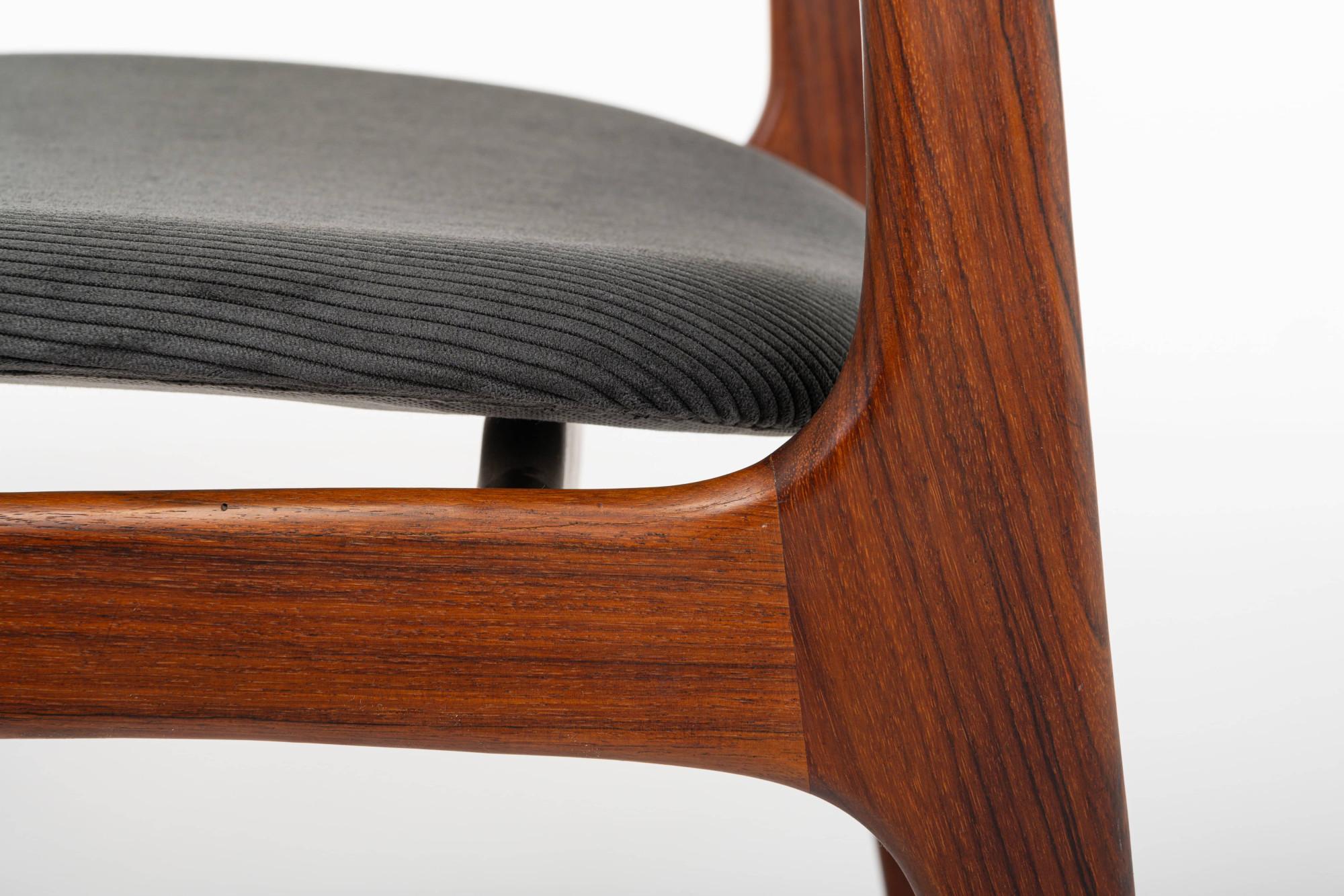 Ribbon Set of 4 'Model 49' dining chairs by Erik Buch for O.D. Møbler, Denmark 1960s
