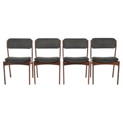 Set of 4 'Model 49' dining chairs by Erik Buch for O.D. Møbler, Denmark 1960s