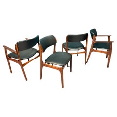 Ensemble de 4 chaises de salle à manger "Model 49" en bois de rose par Erik Buch, Danemark, c. C. années 1960