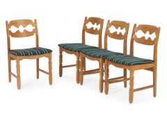 4er-Set Model 60 Razorblade Esszimmerstühle aus massiver Eiche von Henning Kjærnulf