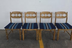 Ensemble de 4 chaises de salle à manger Model No 60 Razorblade en Oak massif par Henning Kjærnulf