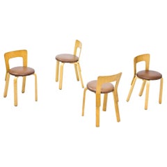 Set of 4 "Model 65" Chairs by Alvar Aalto