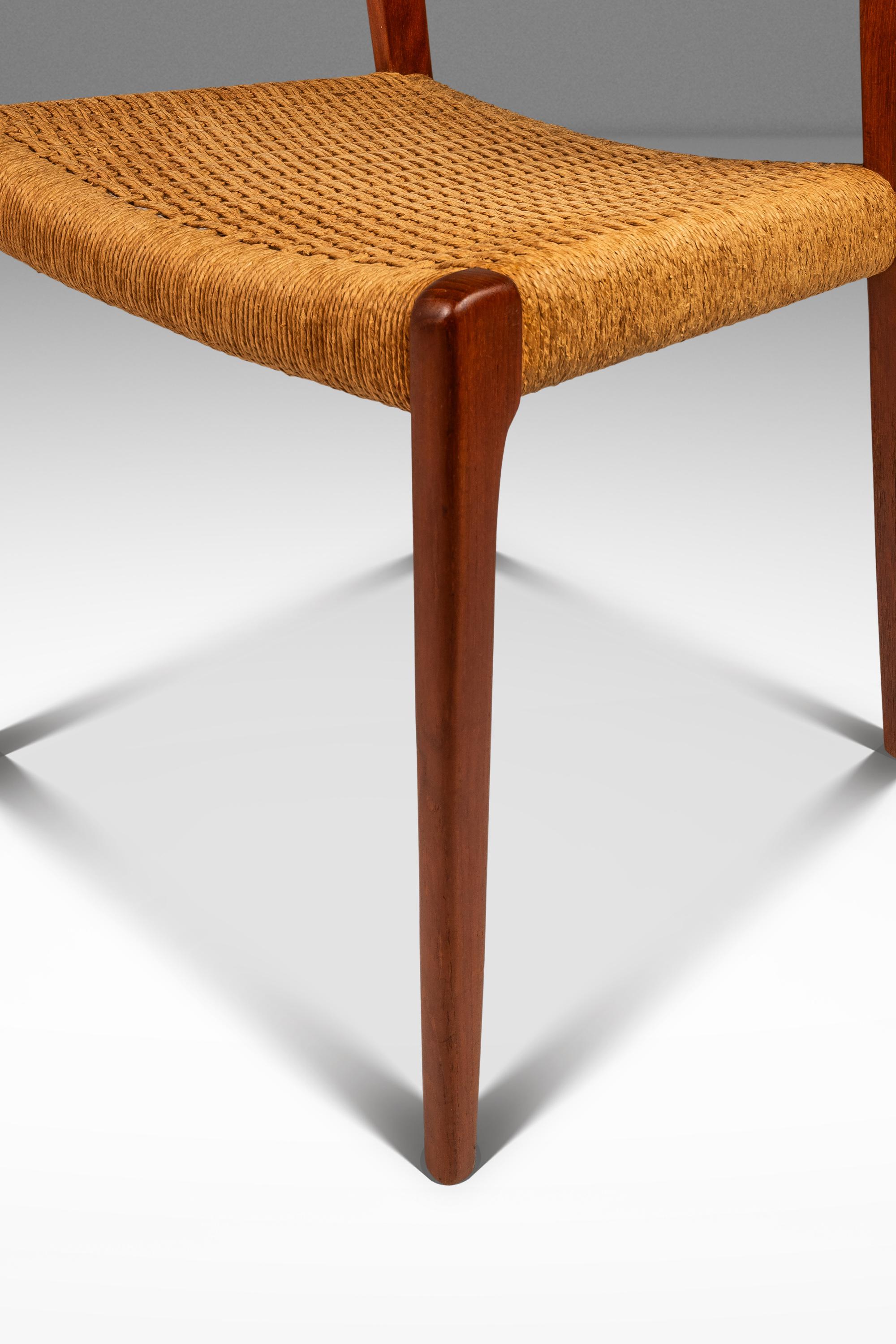 Set of 4 Model #71 Chairs, Niels Møller, J.L. Møllers Møbelfabrik, Denmark, 1960 For Sale 8