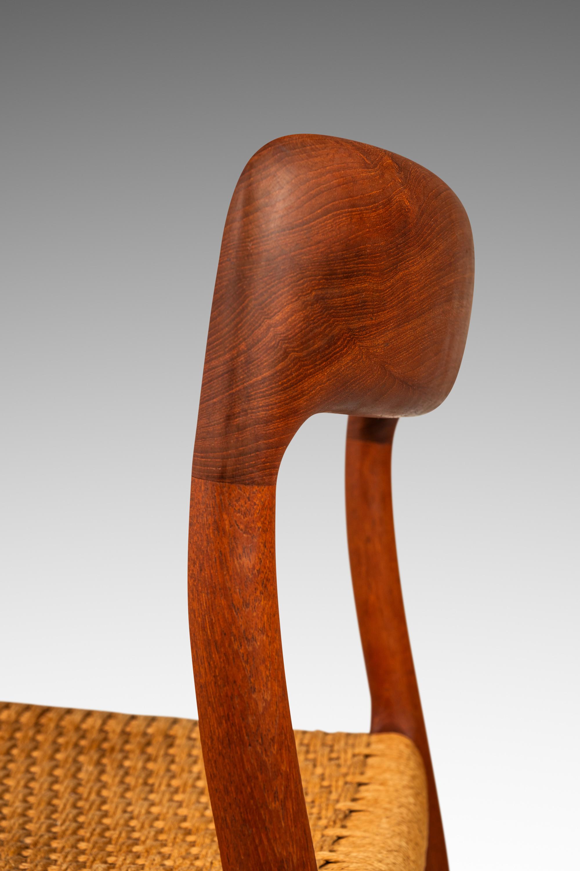 Ensemble de 4 chaises modèle #75, Niels Møller, JL Møllers Møbelfabrik, Danemark, années 1960 en vente 8
