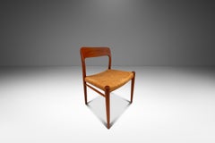 Set of 4 Model #75 Chairs, Niels Møller, JL Møllers Møbelfabrik, Denmark, 1960s