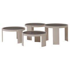 Set of 4 'Model 780' stacking tables by Gianfranco Frattini for Cassina