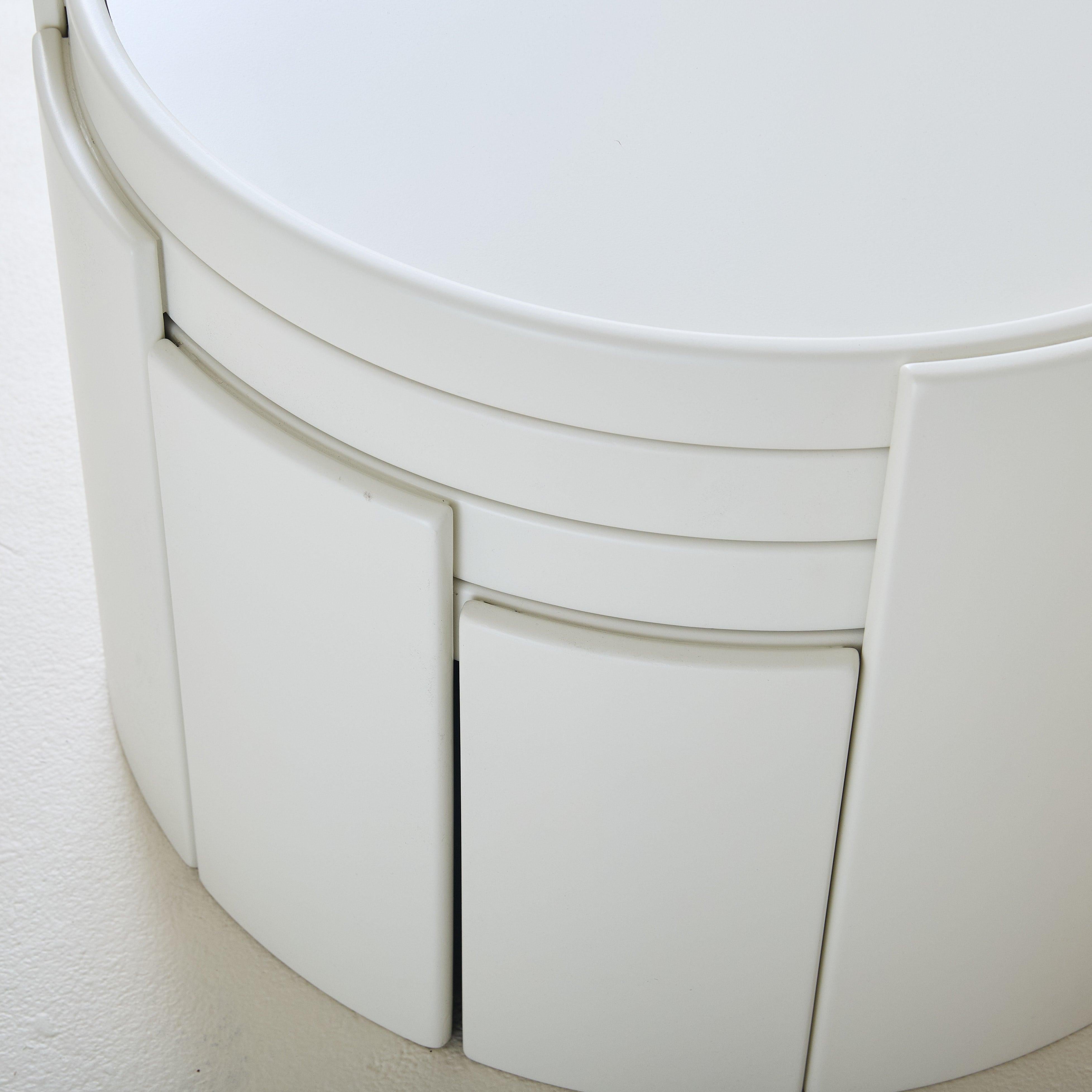 Set of 4 ‘Model 780’ White Wood Stacking Coffee Tables by Gianfranco Frattini For Sale 3