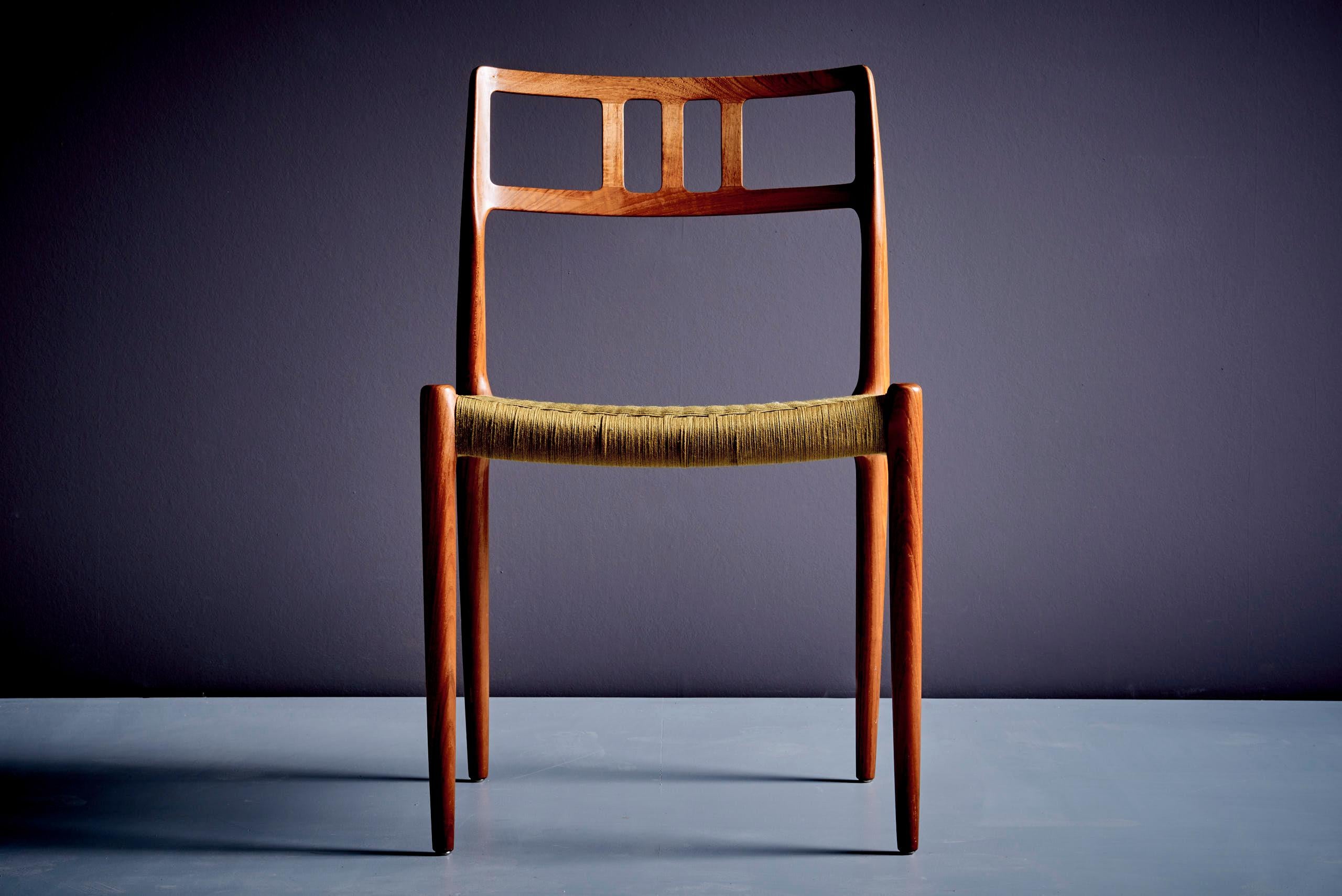 Danish Set of 4 Model 79 Dining Chairs by Niels Otto Mølle For Sale
