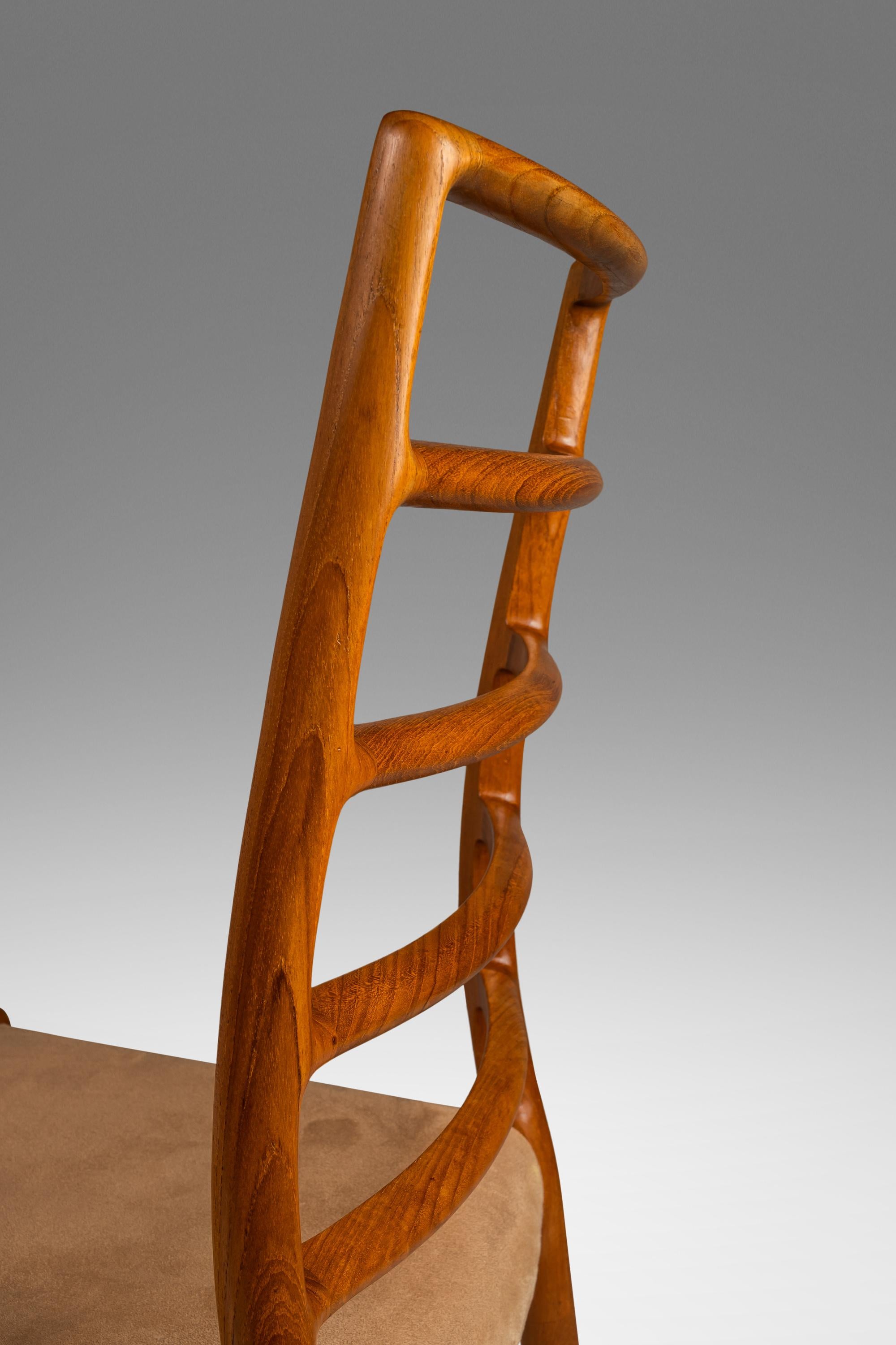 Set of 4 Model 82 Ladderback Teak Dining Chairs by Niels Møller Møbelfabrik, 60s 12