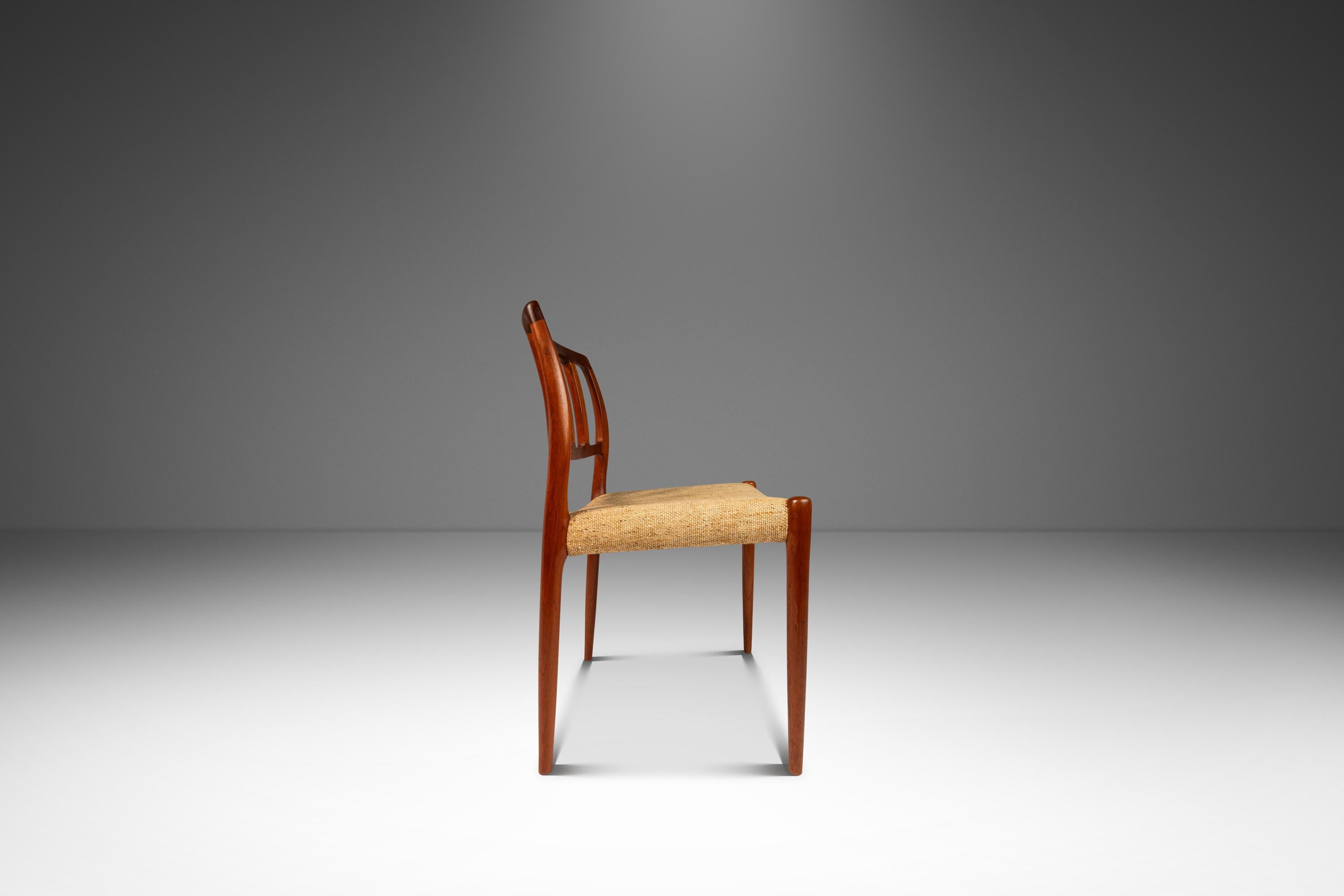 Set di 4 sedie Model 83 di Niels Otto Møller per J.L. Møller, Danimarca, anni '70 circa in vendita 3