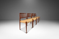 Set of 4 Model 83 Chair by Niels Otto Møller for J.L. Møller, Denmark, c. 1970's