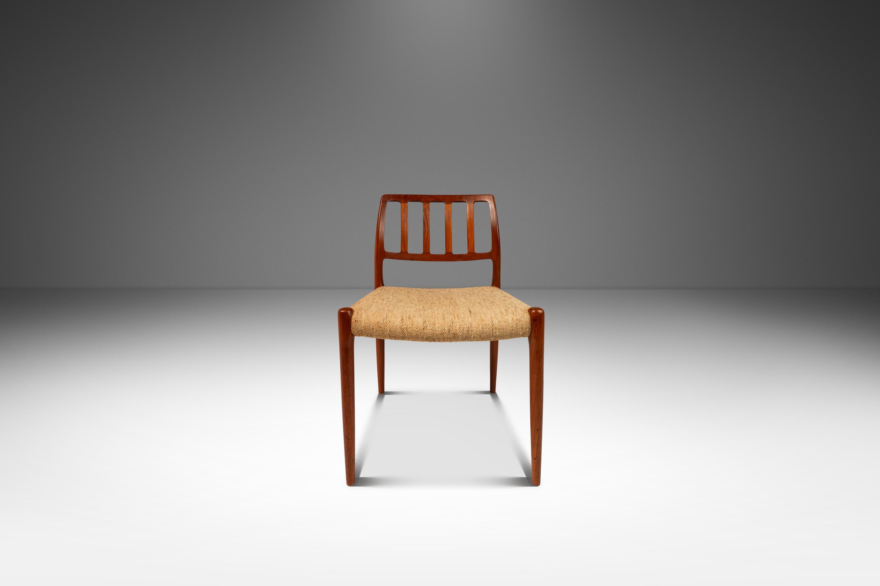 Danese Set di 4 sedie Model 83 di Niels Otto Møller per J.L. Møller, Danimarca, anni '70 circa in vendita