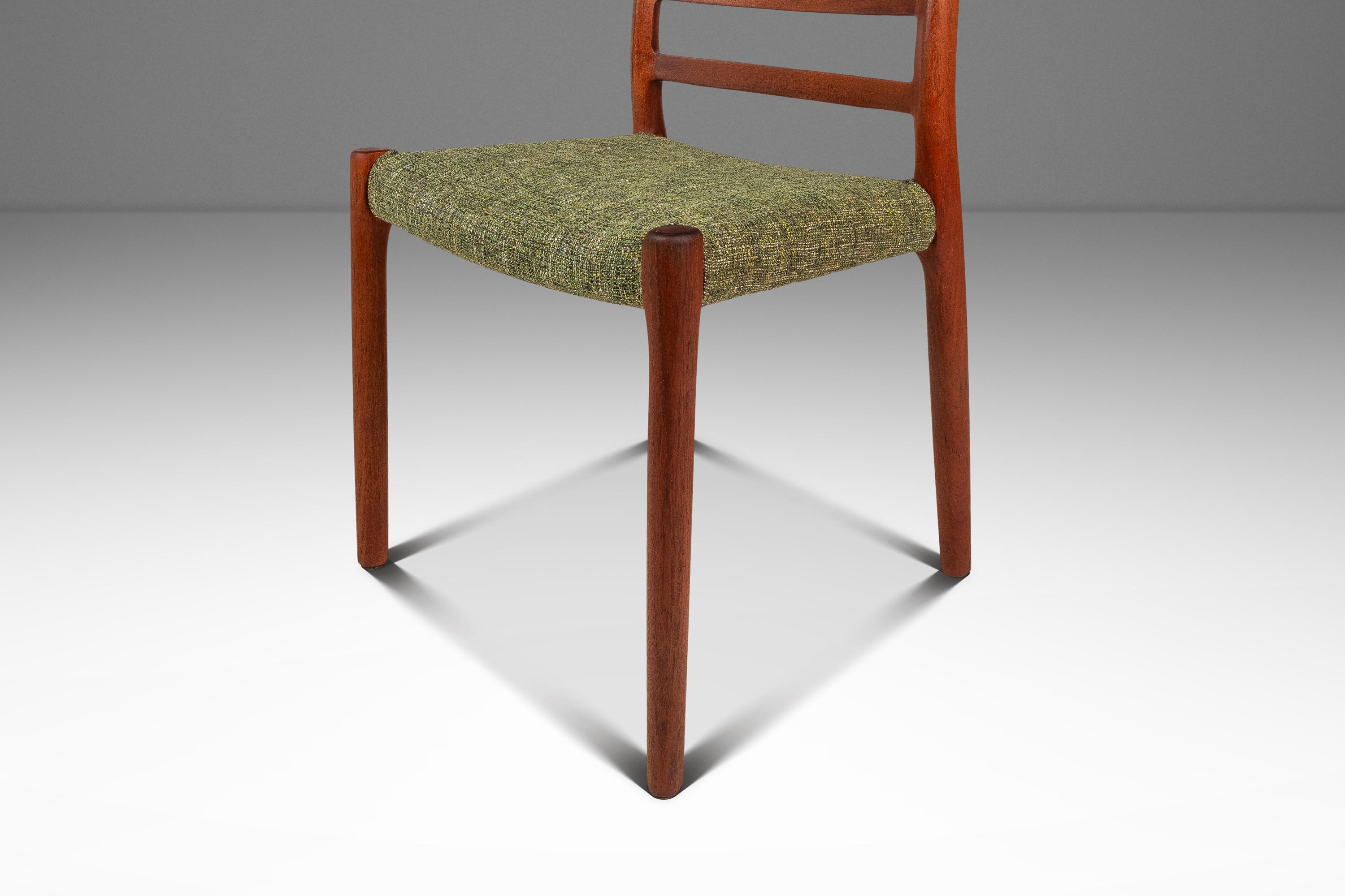 Set of 4 Model 85 Ladderback Chairs, Niels Møller, J.L. Møller, Denmark, 1960s en vente 4