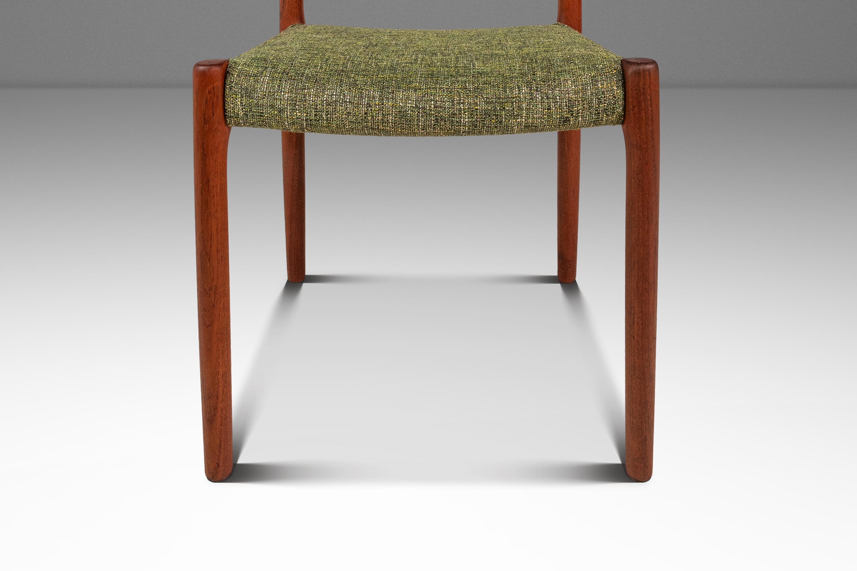 Set of 4 Model 85 Ladderback Chairs, Niels Møller, J.L. Møller, Denmark, 1960s en vente 6