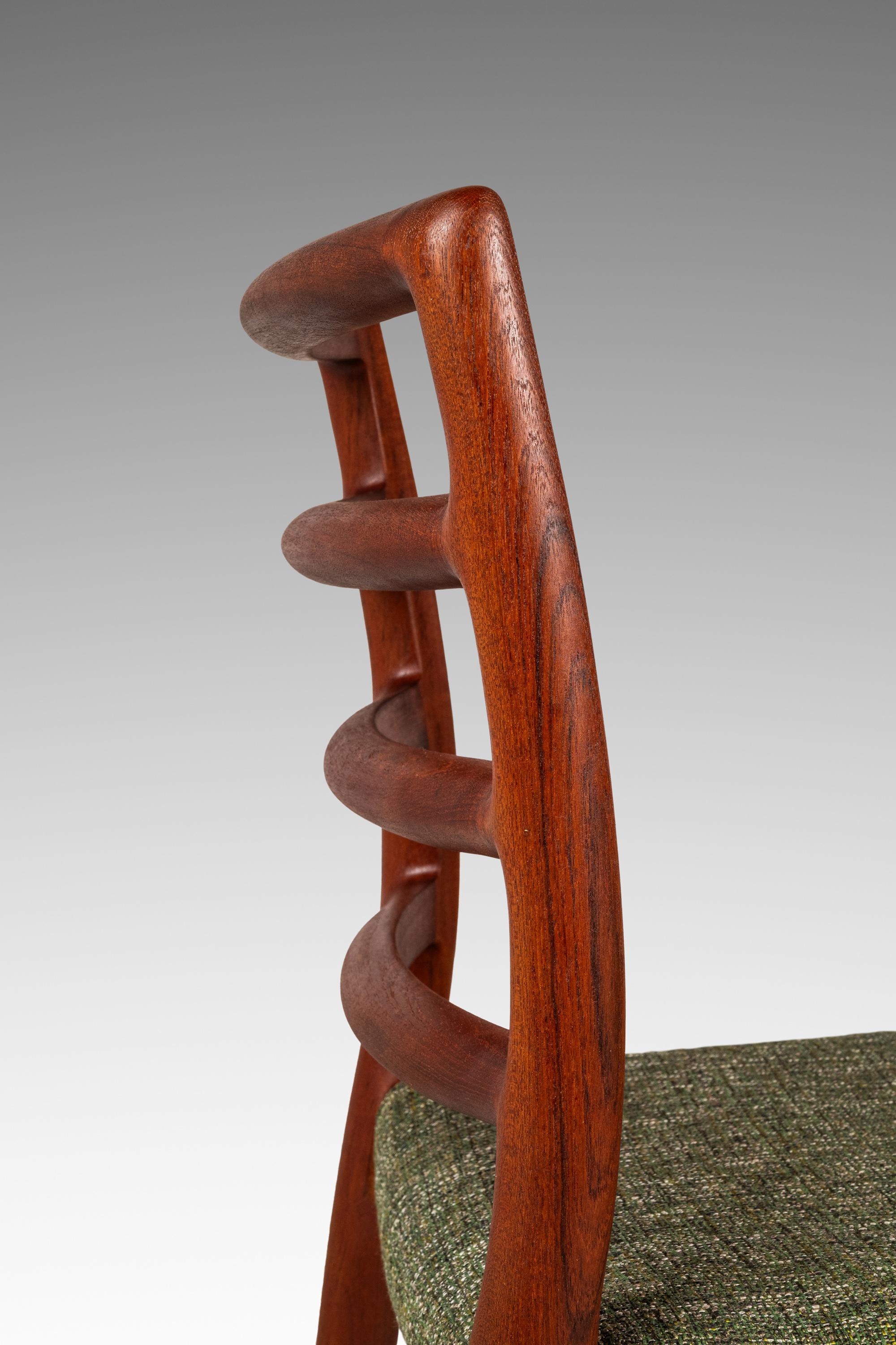 Set of 4 Model 85 Ladderback Chairs, Niels Møller, J.L. Møller, Denmark, 1960s en vente 9