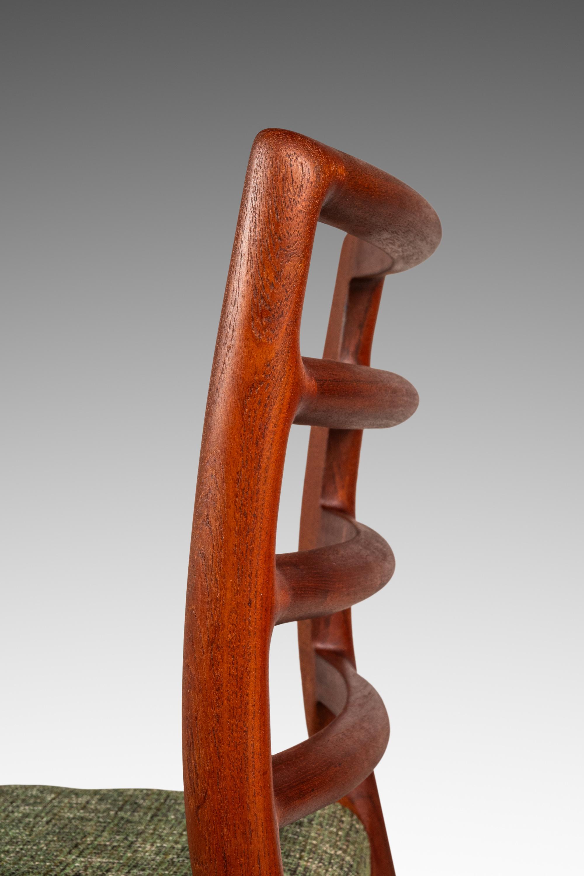 Set of 4 Model 85 Ladderback Chairs, Niels Møller, J.L. Møller, Denmark, 1960s en vente 11