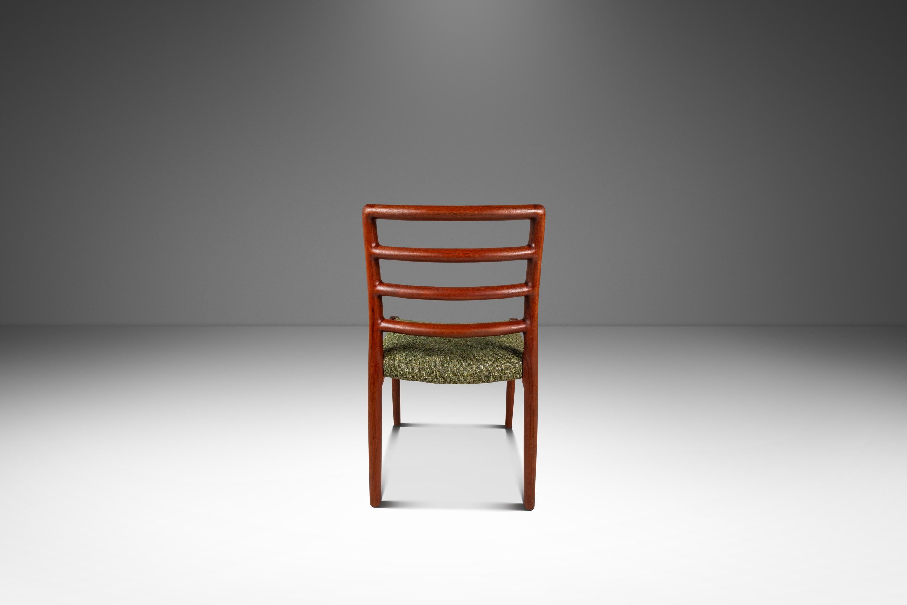 Danois Set of 4 Model 85 Ladderback Chairs, Niels Møller, J.L. Møller, Denmark, 1960s en vente