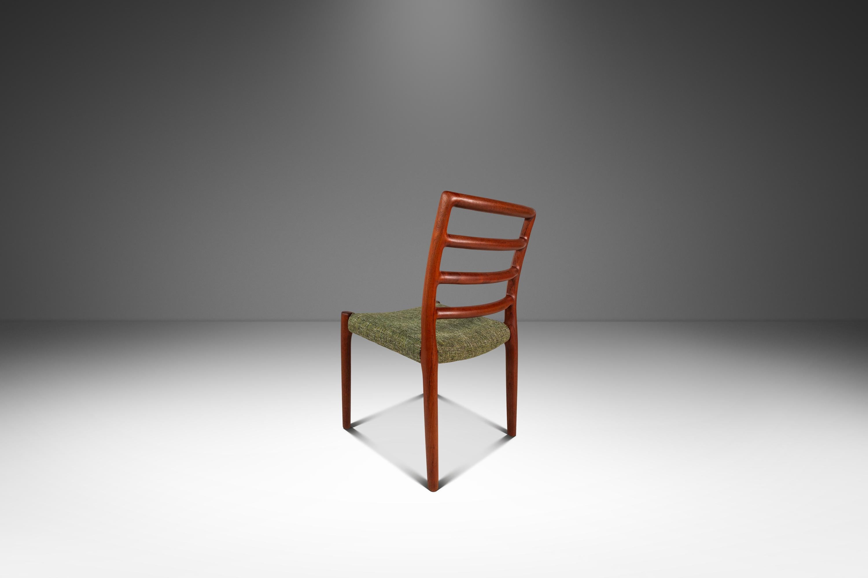 Set of 4 Model 85 Ladderback Chairs, Niels Møller, J.L. Møller, Denmark, 1960s Bon état - En vente à Deland, FL