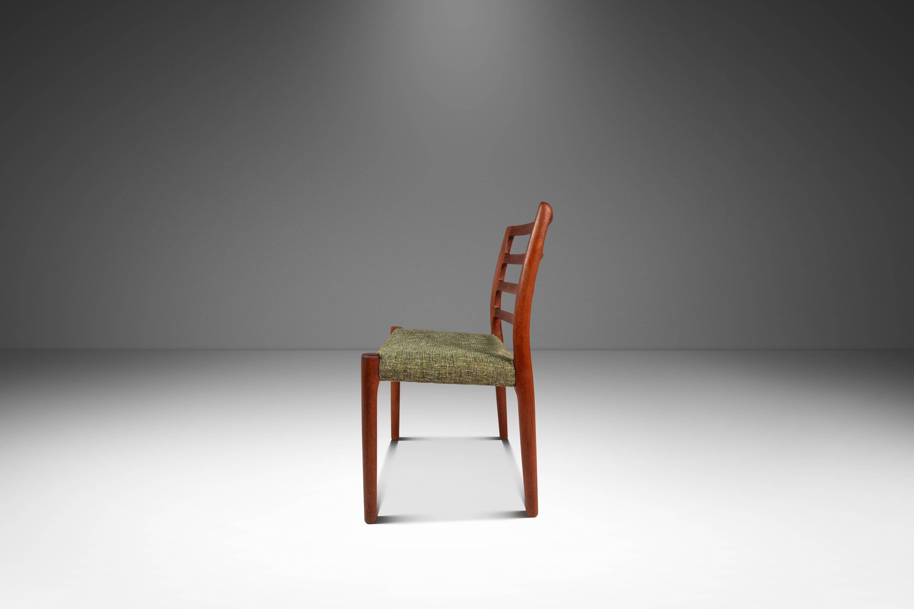 Milieu du XXe siècle Set of 4 Model 85 Ladderback Chairs, Niels Møller, J.L. Møller, Denmark, 1960s en vente