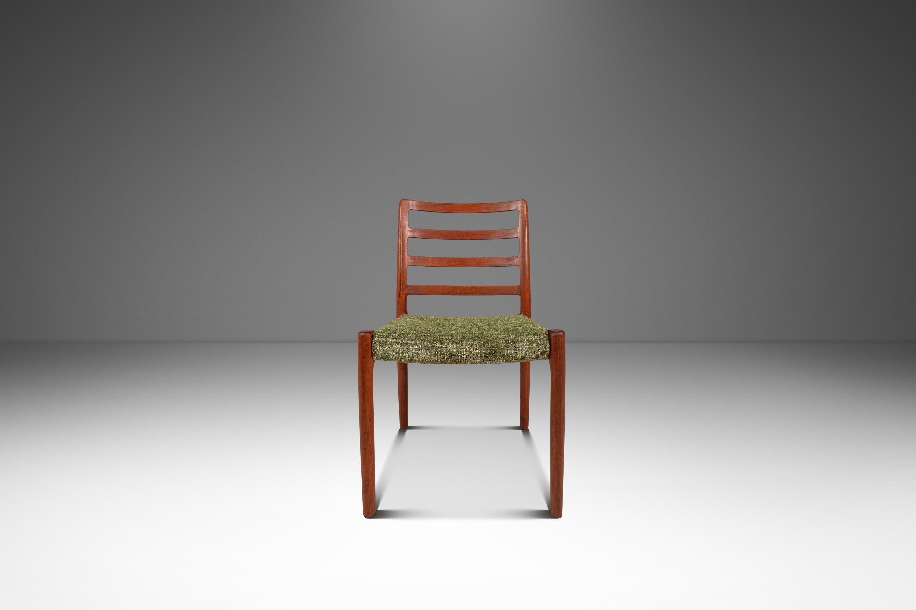 Set of 4 Model 85 Ladderback Chairs, Niels Møller, J.L. Møller, Denmark, 1960s en vente 1
