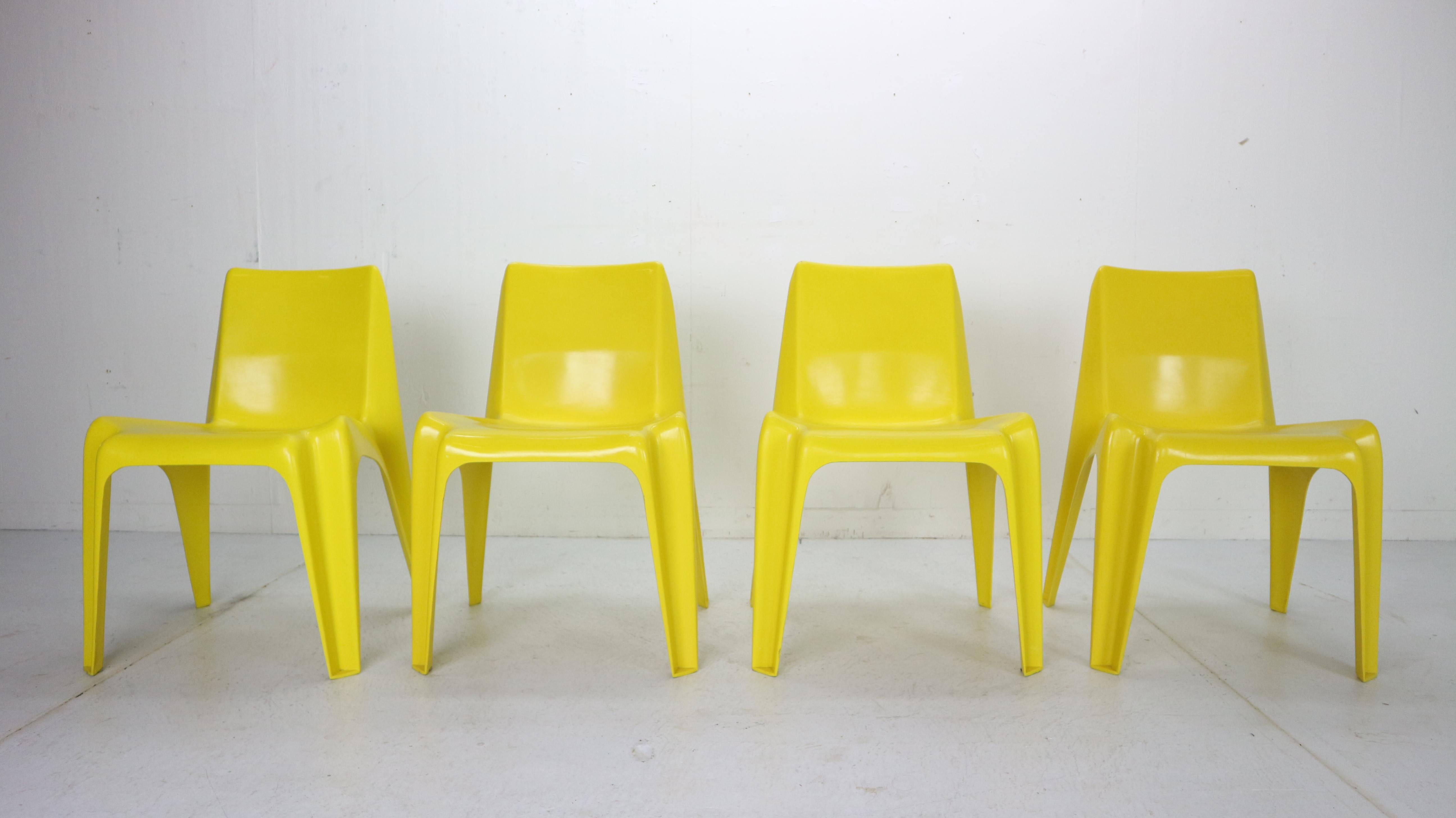 Mid-Century Modern Set of 4 Model BA 1171 Chairs by Helmut Bätzner for Bofinger, 1960s, Germany