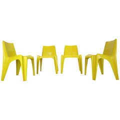 Set of 4 Model BA 1171 Chairs by Helmut Bätzner for Bofinger, 1960s, Germany