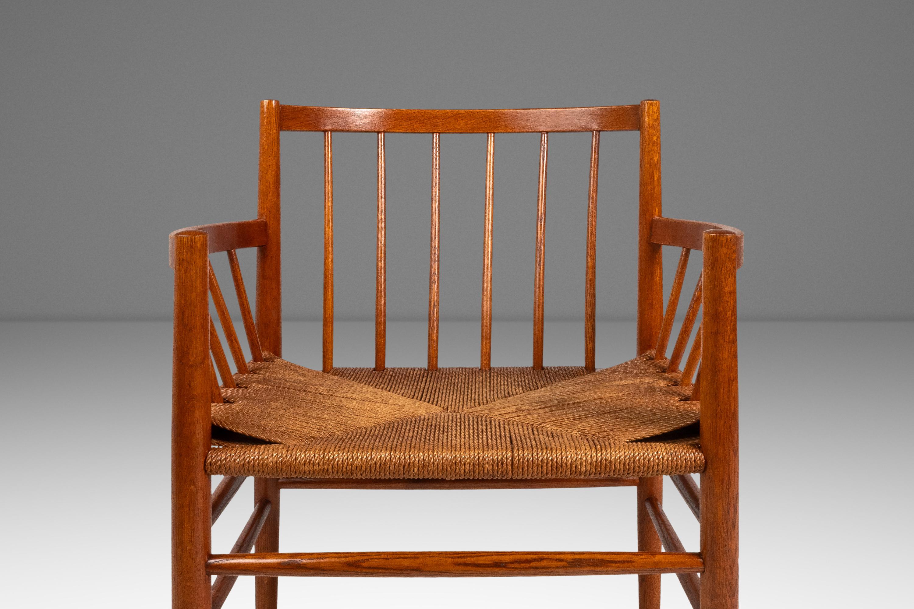 Set of 4 Model J81 & J80 Chairs, Jørgn Baekmark, FDB Møbler, Denmark, c. 1950s For Sale 7
