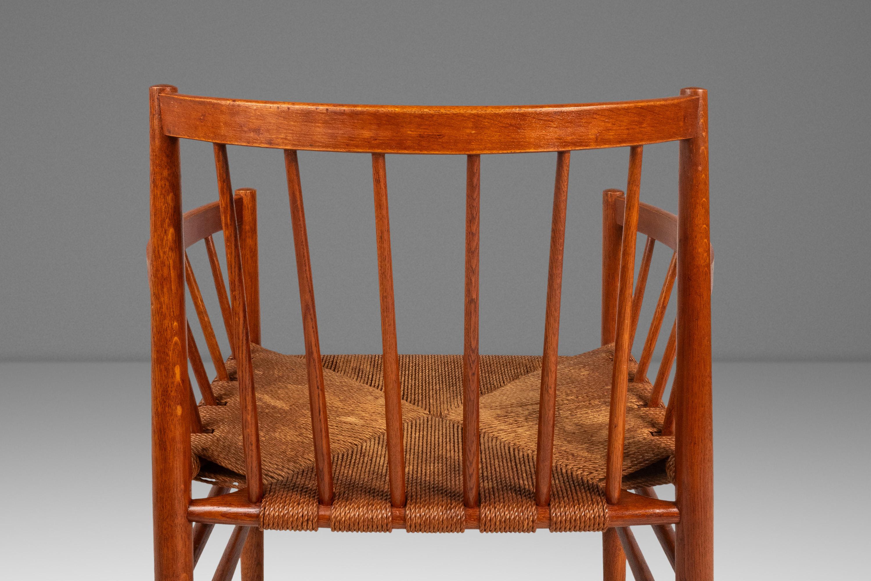 Set of 4 Model J81 & J80 Chairs, Jørgn Baekmark, FDB Møbler, Denmark, c. 1950s For Sale 9