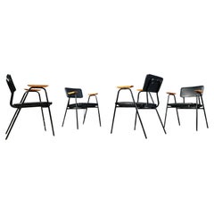 Set of 4 model 'M' armchairs by Pierre Guariche, 1960s