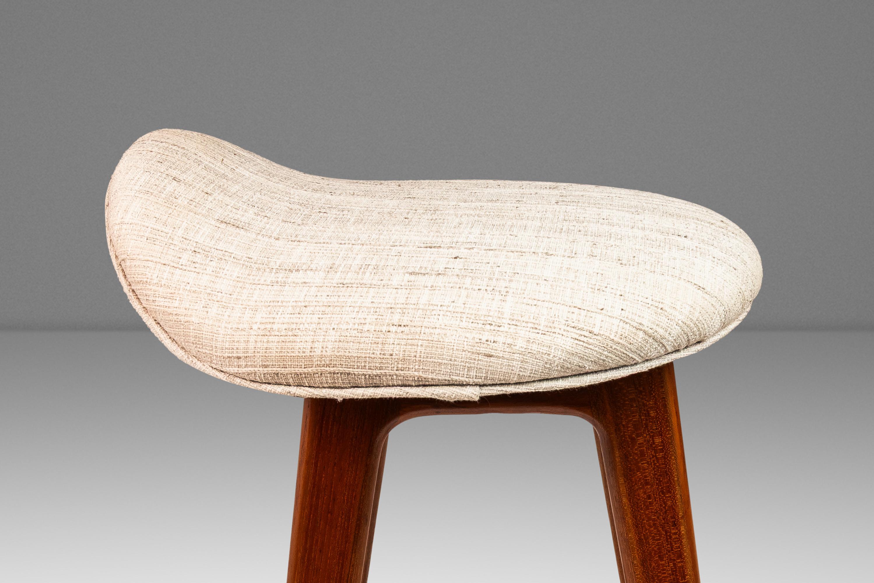 Set of 4 Model OD-61 Bar Stools by Erik Buch for O.D. Mobler, Denmark, c. 1960's For Sale 5