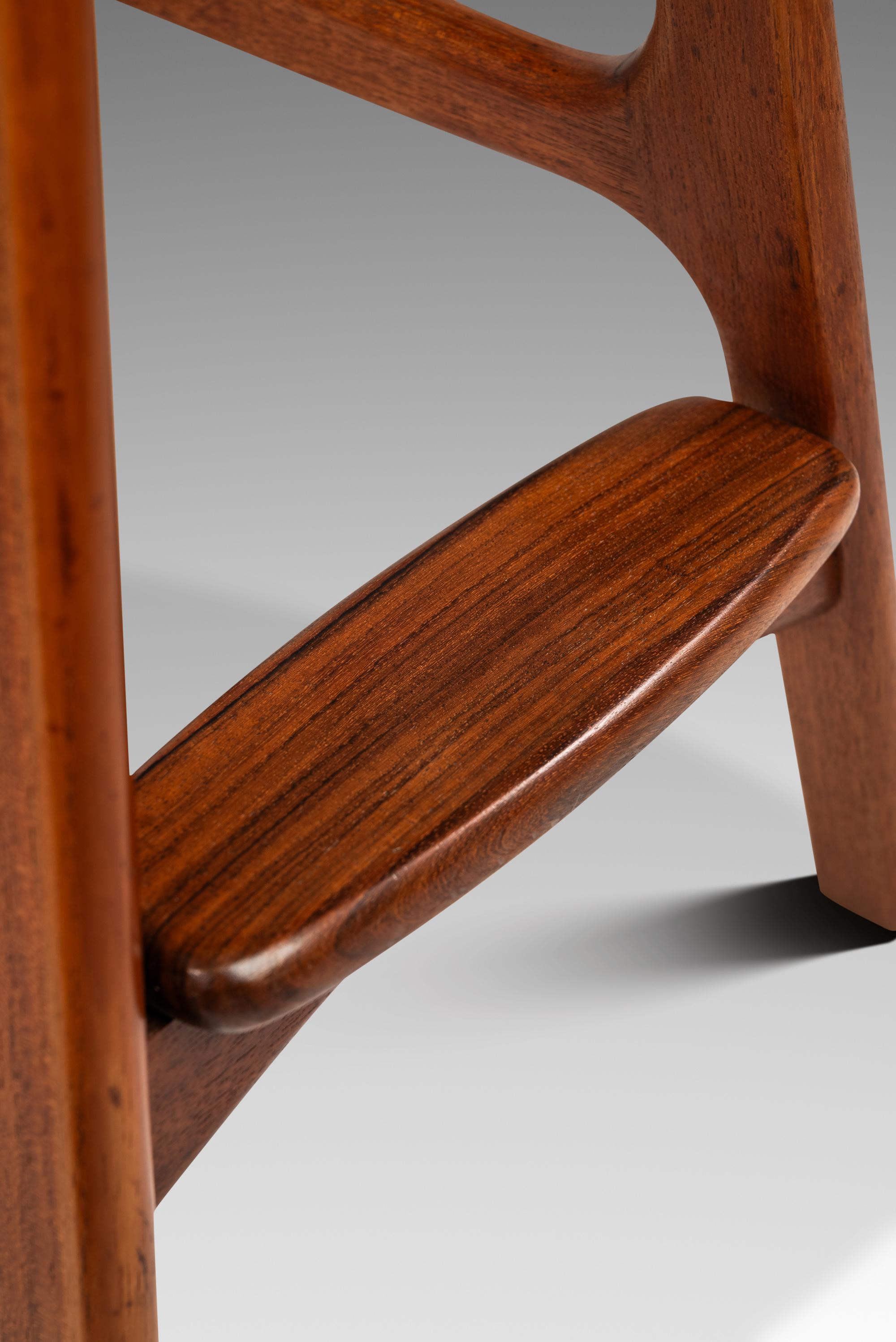 Set of 4 Model OD-61 Bar Stools by Erik Buch for O.D. Mobler, Denmark, c. 1960's For Sale 9