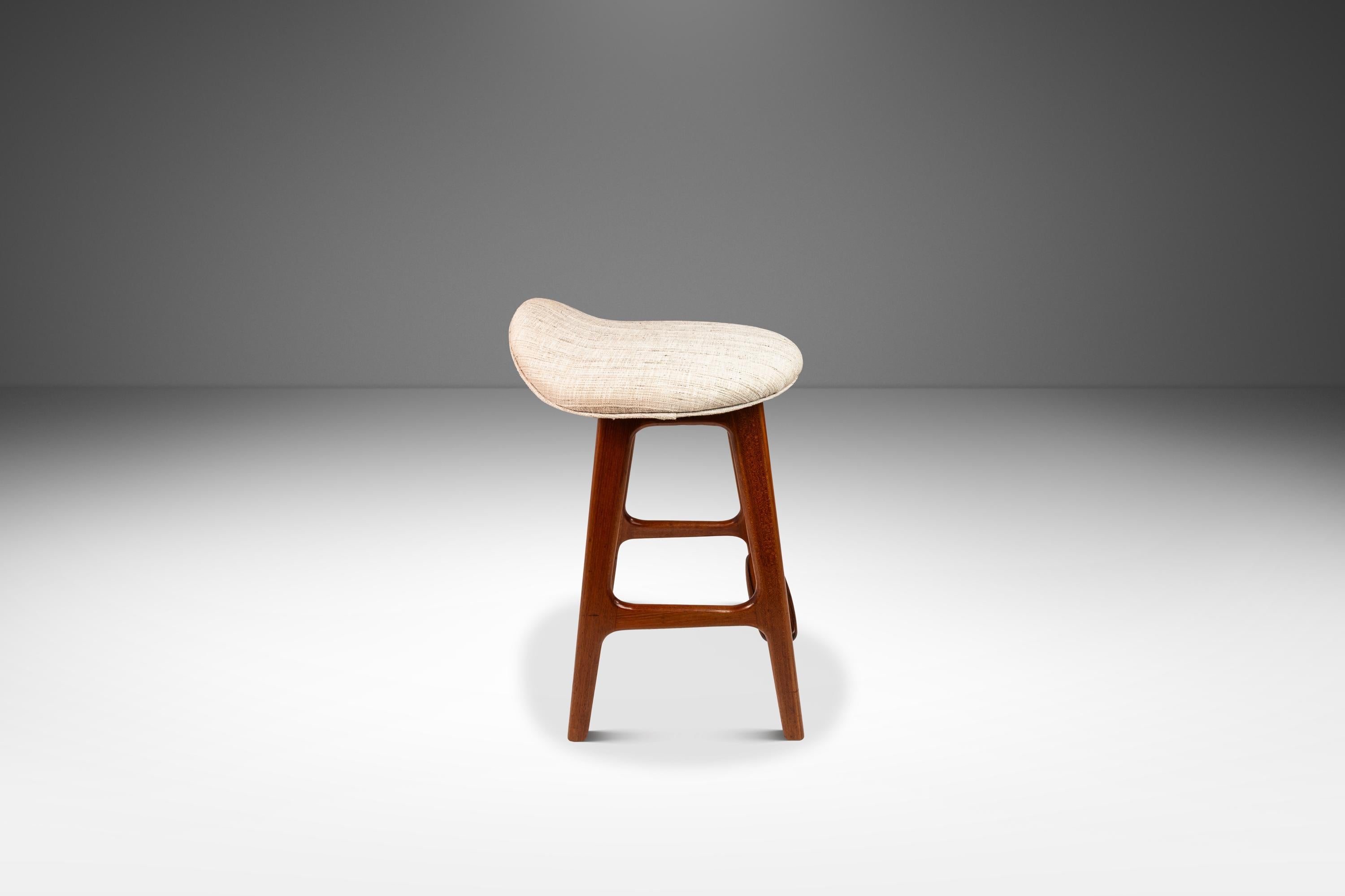Set of 4 Model OD-61 Bar Stools by Erik Buch for O.D. Mobler, Denmark, c. 1960's For Sale 1