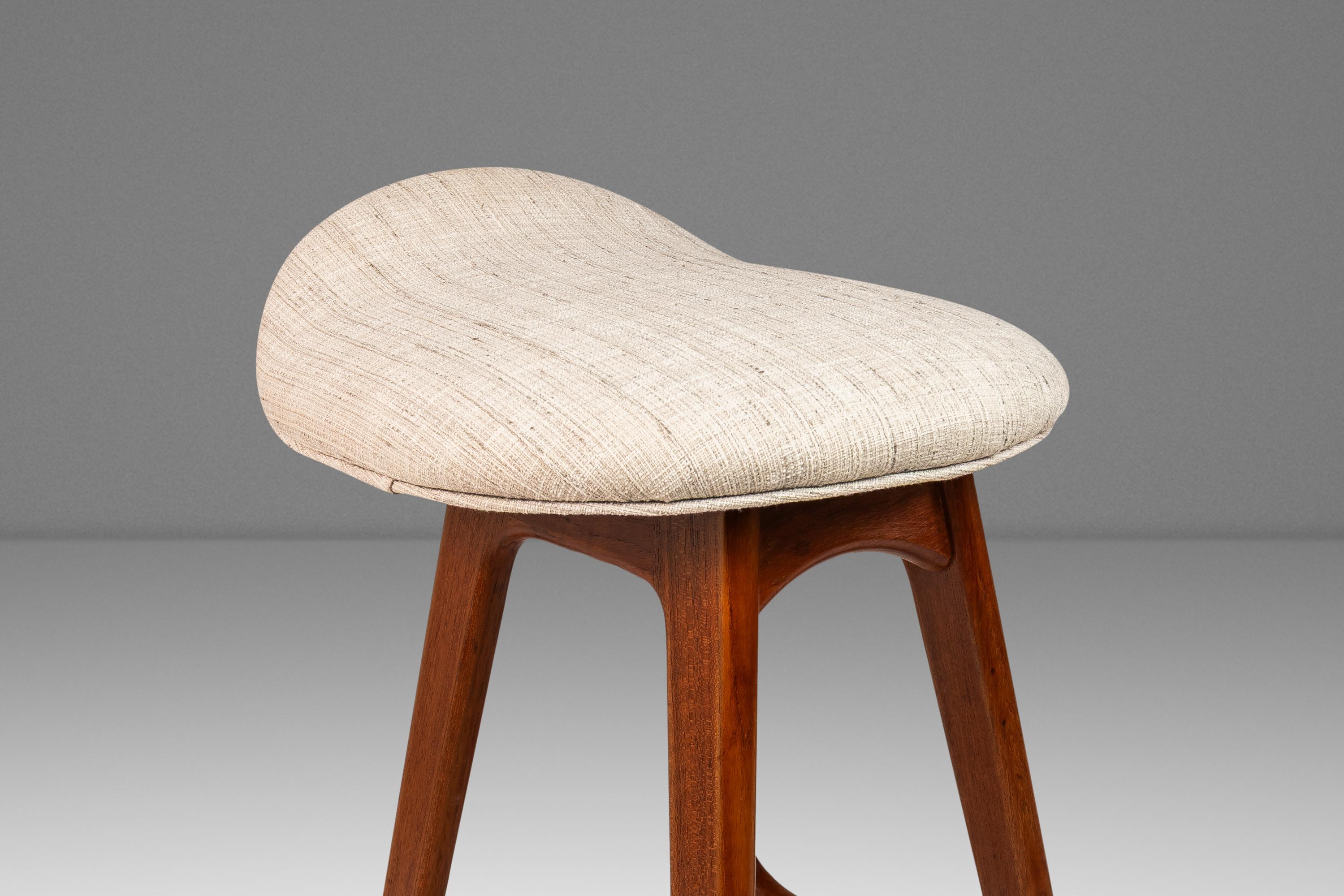Set of 4 Model OD-61 Bar Stools by Erik Buch for O.D. Mobler, Denmark, c. 1960's For Sale 2